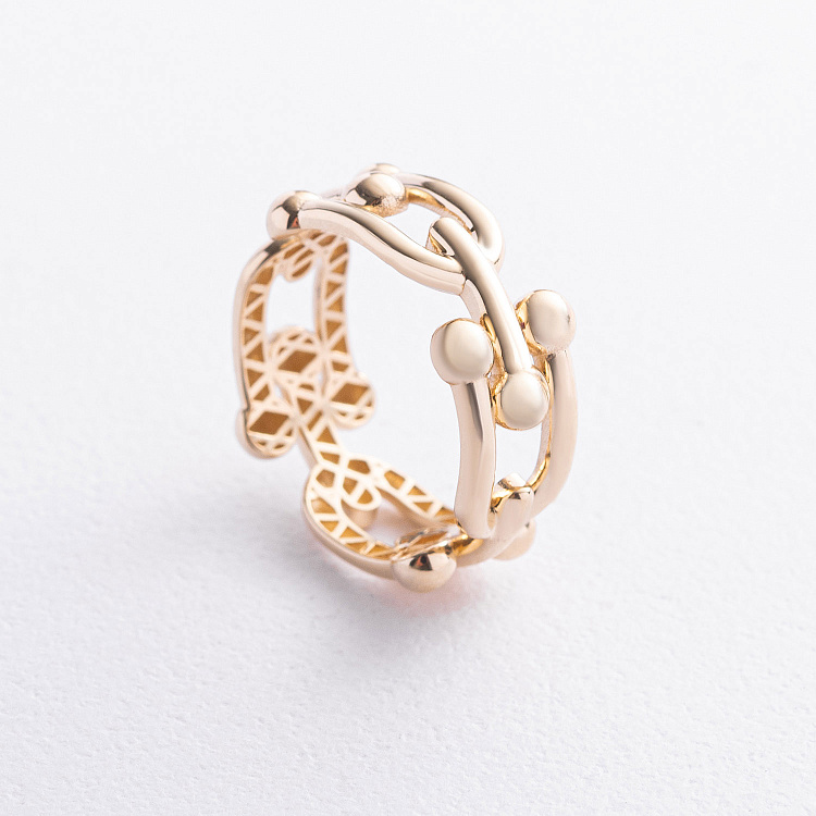 Кольцо "Фантазия" в желтом золоте к08468 от ювелирного магазина Оникс