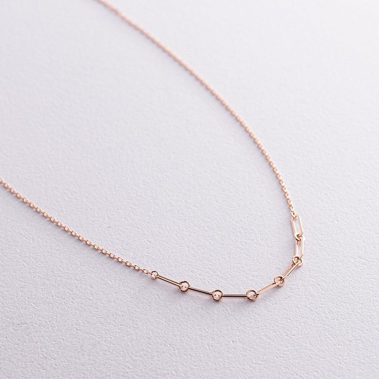 Кольє - ланцюжок у червоному золоті кол02378 від ювелірного магазину Онікс