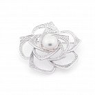Срібна брошка "Квітка" 16108 от ювелирного магазина Оникс