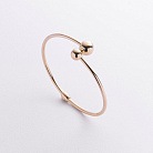 Жорсткий браслет "Кульки" у жовтому золоті б05816 от ювелирного магазина Оникс