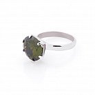 Серебряное кольцо с фианитом 11804з от ювелирного магазина Оникс - 1