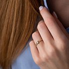 Золотое кольцо "Сердце" к06877 от ювелирного магазина Оникс - 4