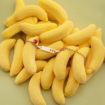 Детский браслет "Бабочка и сердечко" с эмалью б02587 №4