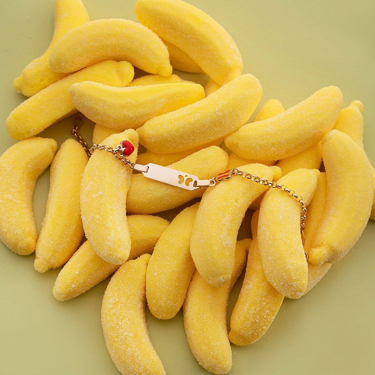 Детский браслет "Бабочка и сердечко" с эмалью б02587 от ювелирного магазина Оникс - 3