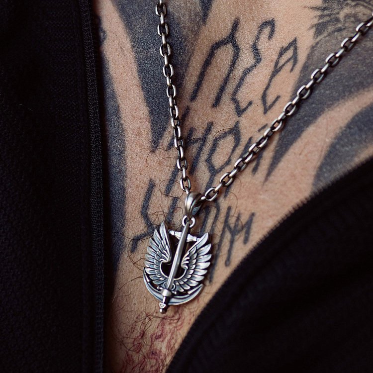 Серебряный кулон "Защитник Украины" 1279 от ювелирного магазина Оникс - 3