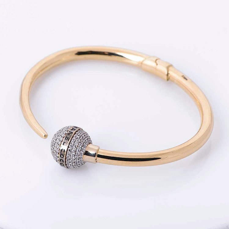 Золотой браслет (фианиты) б02326 от ювелирного магазина Оникс