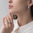 Золотое кольцо с бриллиантами кб0043 от ювелирного магазина Оникс - 1