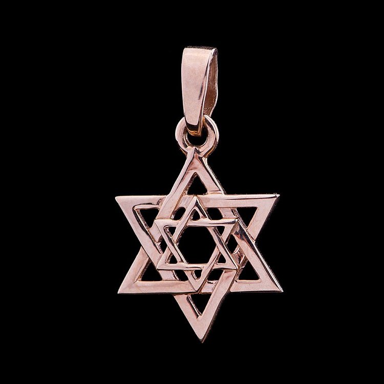 Золотая подвеска "Звезда Давида" 07-1356.0.1000 от ювелирного магазина Оникс