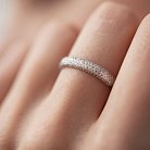 Кольцо с дорожкой бриллиантов (белое золото) 28801121 от ювелирного магазина Оникс - 2