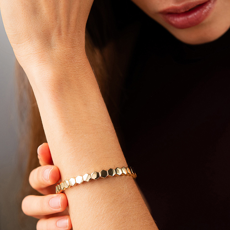 Браслет "Brianna" у жовтому золоті б05789 від ювелірного магазину Онікс - 5