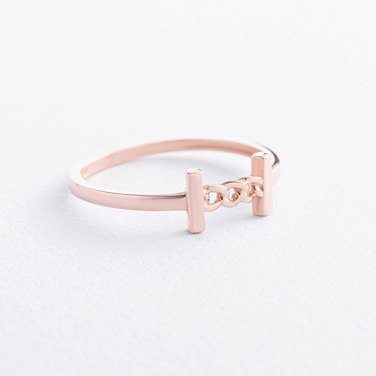 Каблучка "Patrice" у червоному золоті к08507 від ювелірного магазину Онікс - 1