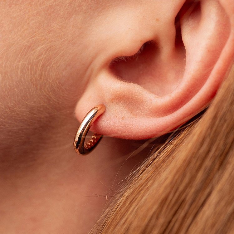 Сережки "Stella" у червоному золоті с08877 від ювелірного магазину Онікс - 4