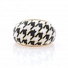 Золотое кольцо с эмалью и бриллиантами 4528-1300 от ювелирного магазина Оникс - 2