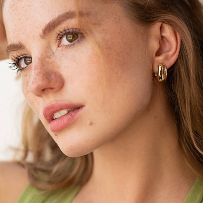 Сережки в жовтому золоті "Грація" с06690 №7