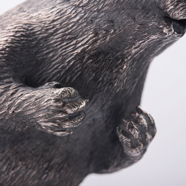 Серебряная фигура ручной работы "Бобер" сер00031 от ювелирного магазина Оникс - 3