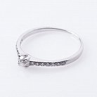 Золотое помолвочное кольцо с бриллиантами р0578б от ювелирного магазина Оникс - 3