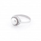 Женское кольцо с культивированным пресноводным жемчугом к02842 от ювелирного магазина Оникс - 2