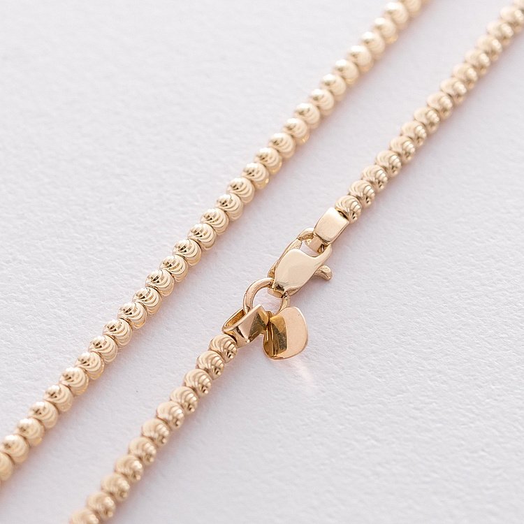 Золотий кульковий ланцюжок ц00303 від ювелірного магазину Онікс - 1