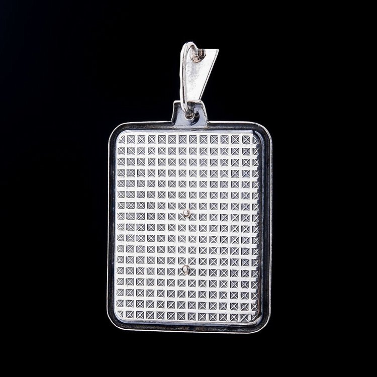 Срібна ладанка "Пресвята Богородиця, спаси нас" 13572 від ювелірного магазину Онікс - 1