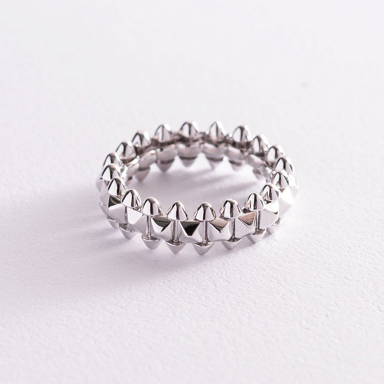 Каблучка "Тереза" в білому золоті к06545 Каблучка "Тереза" в білому золоті к06545 від ювелірного магазину Онікс