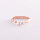 Помолвочное золотое кольцо с бриллиантом 218662421 от ювелирного магазина Оникс - 2