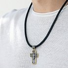 Срібний хрест з позолотою ''Розп'яття. Архангел Михаїл'' 132504 от ювелирного магазина Оникс - 1