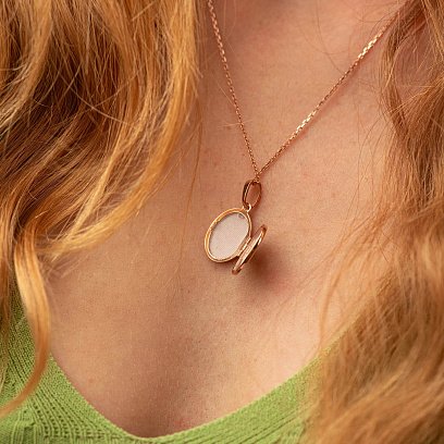 Золотий кулон для фотографії п00864 №6