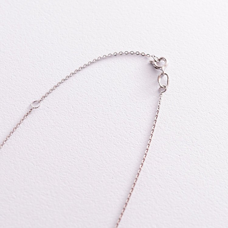 Золоте кольє "Хрестик" з діамантами 104-10041 від ювелірного магазину Онікс - 1