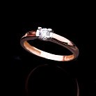 Золотое кольцо (фианит) к03933 от ювелирного магазина Оникс - 1