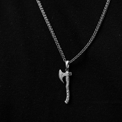 Серебряный кулон "Топор викинга" 7040 №3