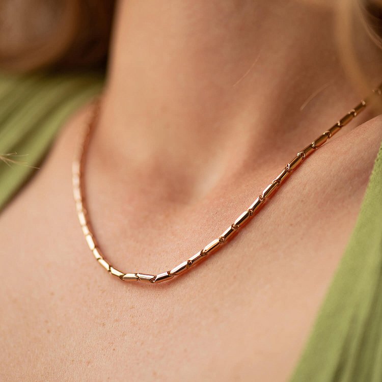 Кольє - ланцюжок у червоному золоті кол02389 від ювелірного магазину Онікс - 1