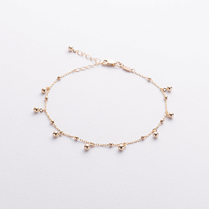 Браслет "Кульки" у жовтому золоті б05594