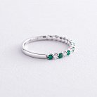 Золотое кольцо с бриллиантами и изумрудами кб0294ai от ювелирного магазина Оникс - 3