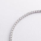 Браслет Теннис в белом золоте с белыми бриллиантами бб0050sm от ювелирного магазина Оникс - 1