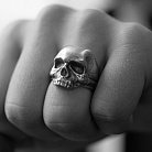 Срібний перстень з черепом (чорніння) 112192 от ювелирного магазина Оникс - 3