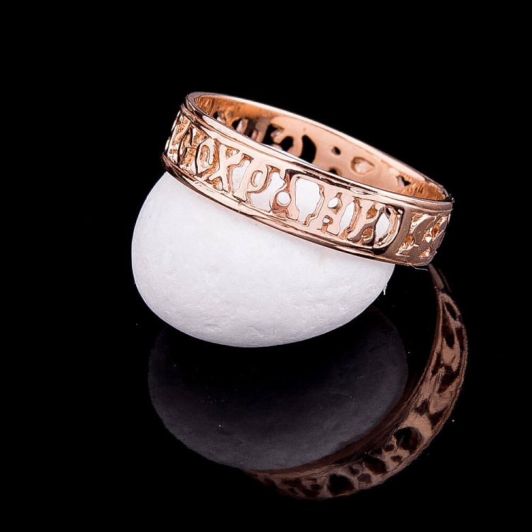 Кольцо "Спаси и сохрани" к00186 от ювелирного магазина Оникс - 5