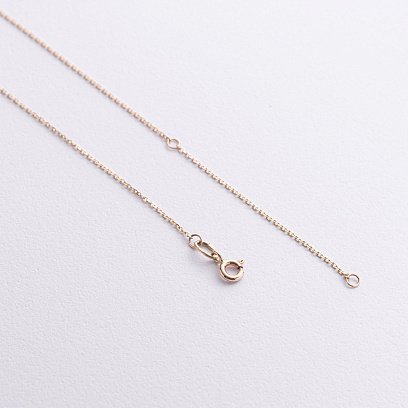 Золоте кольє "Конюшина" з чорними діамантами 741171622 №3