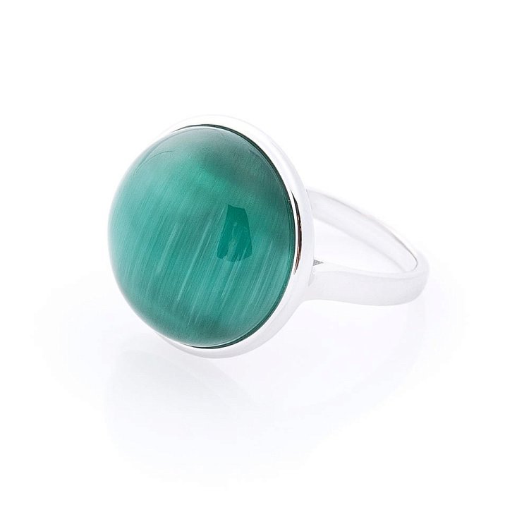 Срібна каблучка (ім.улексит) 112104 від ювелірного магазину Онікс