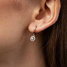 Золоті сережки з діамантами 23099аг от ювелирного магазина Оникс - 3