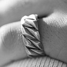 Серебряное кольцо "Кубинская цепочка" 112685 от ювелирного магазина Оникс - 2