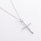 Золоте кольє "Хрестик" з діамантами колб0183va от ювелирного магазина Оникс