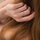 Золотий перстень з діамантами і сапфірами кб0215di от ювелирного магазина Оникс - 4