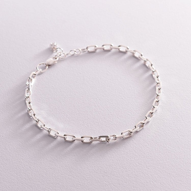 Срібний браслет на ногу "Челсі" з фіанітом бс21683 від ювелірного магазину Онікс - 3