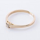 Золотое помолвочное кольцо с бриллиантом р0674ж от ювелирного магазина Оникс - 1