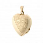 Золотой кулон "Сердечко" для фотографии п02402 от ювелирного магазина Оникс