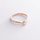 Помолвочное кольцо в красном золоте (бриллиант) кб0238 от ювелирного магазина Оникс