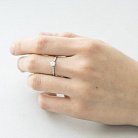 Золотое помолвочное кольцо с бриллиантами erdk130272 от ювелирного магазина Оникс - 3