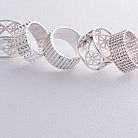 Широкое серебряное кольцо "Бьянка" 112692 от ювелирного магазина Оникс - 17