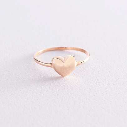 Золотое кольцо "Сердце" к05539