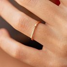 Кольцо "Astrid" в красном золоте (фианиты) к07568 от ювелирного магазина Оникс - 5